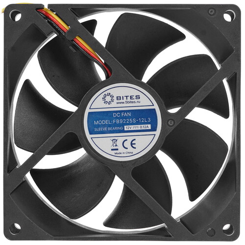 Купить Вентилятор 5Bites [FB9225S-12L3] черный  5367314. Характеристики, отзывы и цены в Донецке