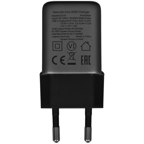 Купить Сетевое зарядное устройство Ugreen CD318 серый  5454118. Характеристики, отзывы и цены в Донецке