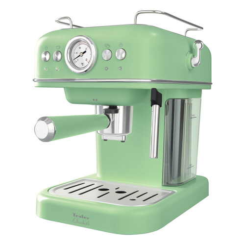 Купить Кофеварка рожковая Tesler ECM-245 GREEN зеленый  9130744. Характеристики, отзывы и цены в Донецке