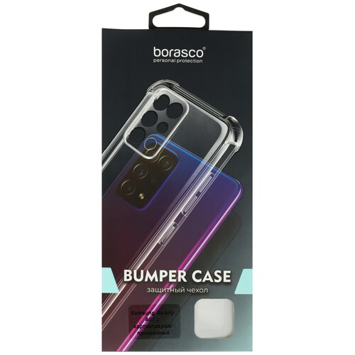 Купить Накладка  BoraSCO Bumper Case для Samsung Galaxy A07 прозрачный  5634872. Характеристики, отзывы и цены в Донецке