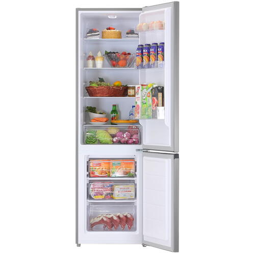 Купить Холодильник с морозильником   DEXP B2-26AHA серебристый  5403235. Характеристики, отзывы и цены в Донецке