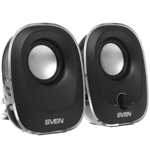 Купить Колонки SVEN 330 черный  1152005. Характеристики, отзывы и цены в Донецке