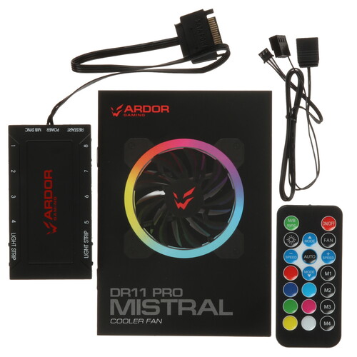 Купить Комплект вентиляторов ARDOR GAMING Mistral PRO DR11 ARGB  5431849. Характеристики, отзывы и цены в Донецке