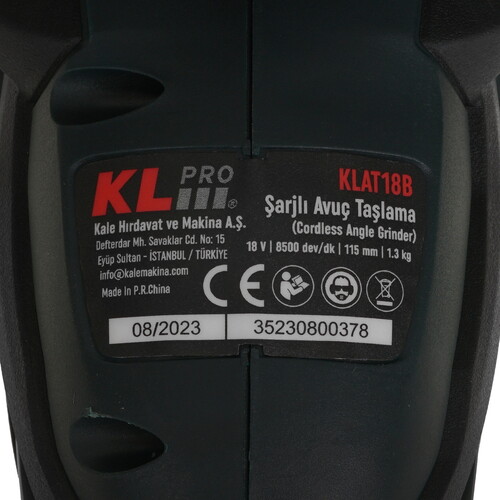 Купить Углошлифовальная машина (УШМ) KLPRO KLAT18B-80  9150450. Характеристики, отзывы и цены в Донецке