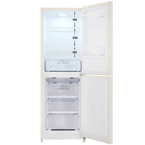 Купить Холодильник с морозильником   Nordfrost NRB 161NF E бежевый  9186070. Характеристики, отзывы и цены в Донецке