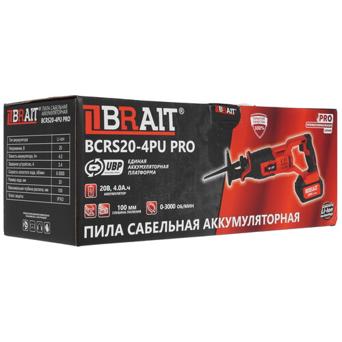 Купить Сабельная пила BRAIT BCRS20-4PU PRO  9230710. Характеристики, отзывы и цены в Донецке