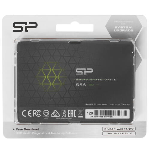 Купить 120 ГБ 2.5" SATA накопитель Silicon Power S56 [SP120GBSS3S56B25]  5444514. Характеристики, отзывы и цены в Донецке
