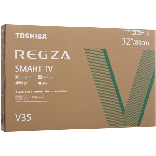Купить 32" (80 см) Телевизор Toshiba 32V35RE черный  9308842. Характеристики, отзывы и цены в Донецке