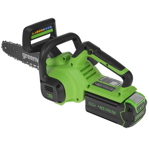Купить Аккумуляторная цепная пила GreenWorks G40CS30IIK4  шина - 30 см (12")  5081490. Характеристики, отзывы и цены в Донецке