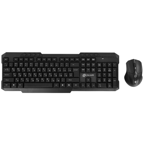 Купить Клавиатура+мышь беспроводная   Oklick 205MK черный  5603248. Характеристики, отзывы и цены в Донецке