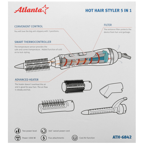 Купить Мультистайлер Atlanta ATH-6842 белый  8157519. Характеристики, отзывы и цены в Донецке