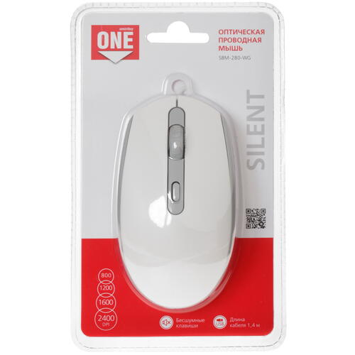 Купить Мышь проводная Smartbuy ONE 280-W  4763067. Характеристики, отзывы и цены в Донецке
