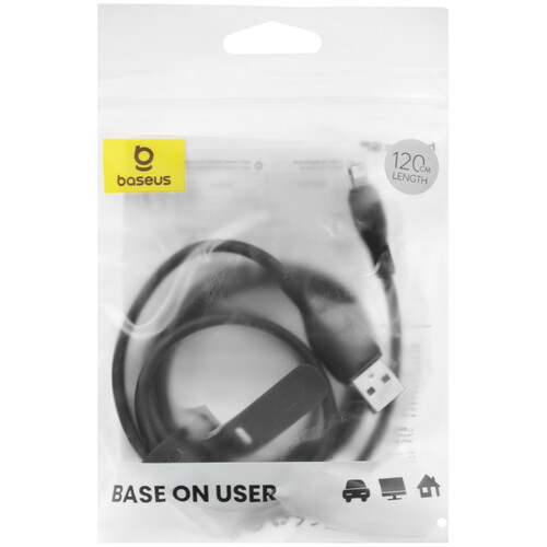 Купить Кабель круглый Baseus Lightning 8-pin - USB 2.0 Type-A черный 1.2 м  9260727. Характеристики, отзывы и цены в Донецке