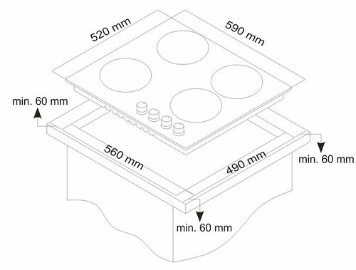 Купить Комбинированная варочная поверхность Simfer H60V31O512  8116237. Характеристики, отзывы и цены в Донецке