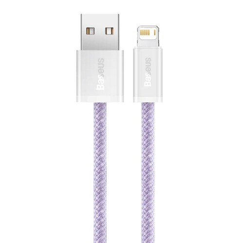 Купить Кабель круглый Baseus Lightning 8-pin - USB 2.0 Type-A фиолетовый 2 м  9260672. Характеристики, отзывы и цены в Донецке
