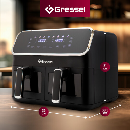 Купить Аэрогриль Gressel GAF-1825 черный  9299418. Характеристики, отзывы и цены в Донецке