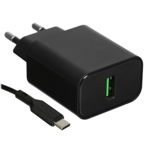 Купить Сетевое зарядное устройство Borofone BA72A черный  5474873. Характеристики, отзывы и цены в Донецке