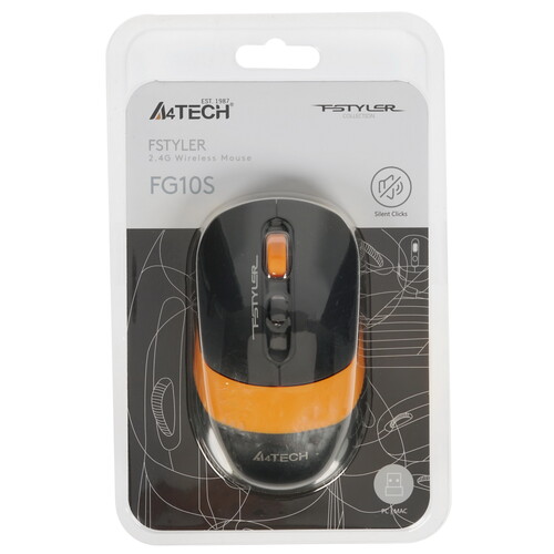 Купить Мышь беспроводная A4Tech Fstyler FG10S  4824782. Характеристики, отзывы и цены в Донецке
