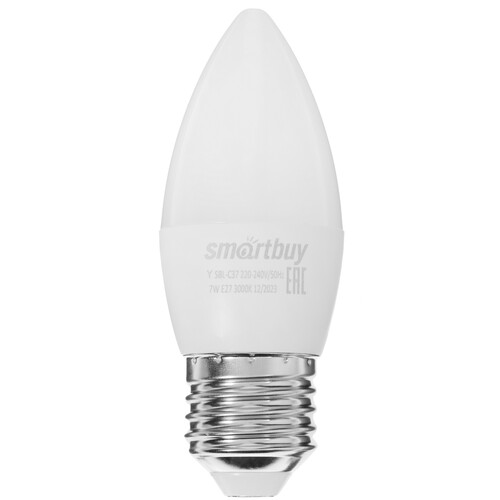 Купить Лампа светодиодная Smartbuy C37-07W/3000/E27  9101622. Характеристики, отзывы и цены в Донецке