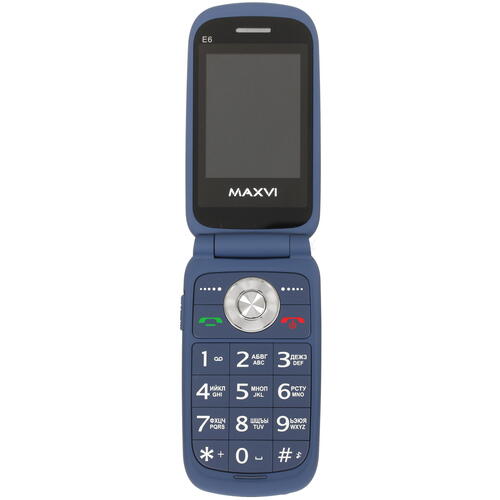 Купить Сотовый телефон Maxvi E6 синий/черный  4804445. Характеристики, отзывы и цены в Донецке