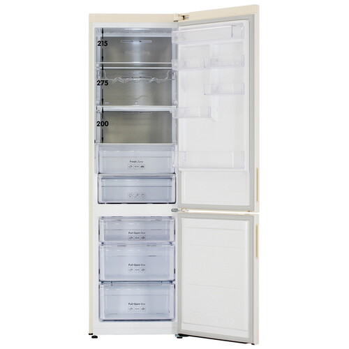 Купить Холодильник с морозильником   Samsung RB37A5491EL/WT бежевый  5321069. Характеристики, отзывы и цены в Донецке