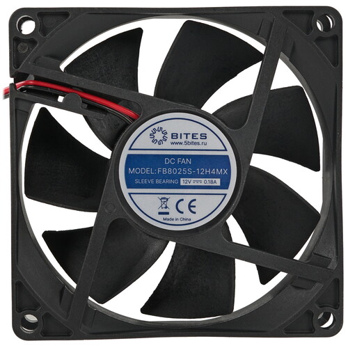 Купить Вентилятор 5Bites [FB8025S-12H4MX] черный  5367321. Характеристики, отзывы и цены в Донецке