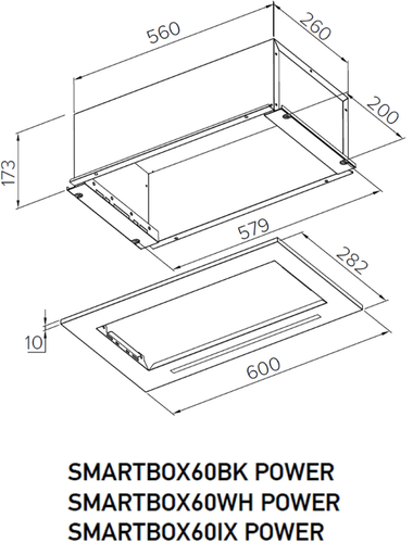 Купить Вытяжка полновстраиваемая Meferi SMARTBOX60IX POWER серебристый/серебристый  9168727. Характеристики, отзывы и цены в Донецке