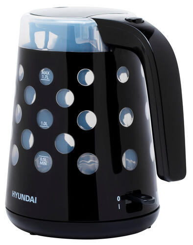 Купить Электрочайник Hyundai HYK-G2012 черный  5336097. Характеристики, отзывы и цены в Донецке