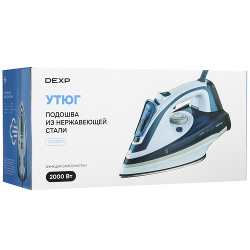 Купить Утюг DEXP S2200KF синий  9100706. Характеристики, отзывы и цены в Донецке