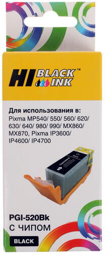 Купить Картридж Hi-Black PGI-520Bk черный  7940824. Характеристики, отзывы и цены в Донецке