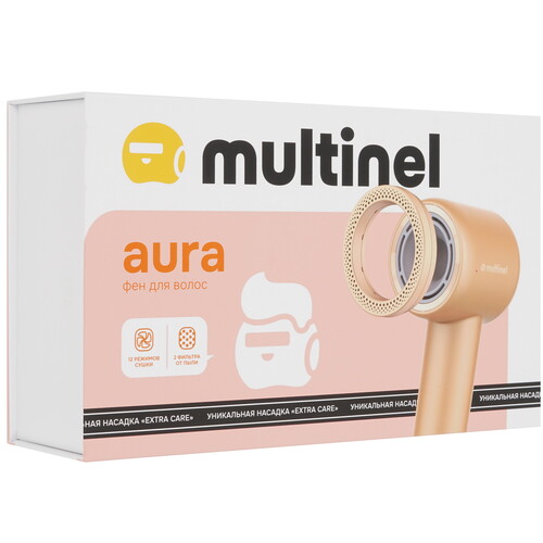 Купить Фен Multinel Aura бежевый/золотистый  9143676. Характеристики, отзывы и цены в Донецке