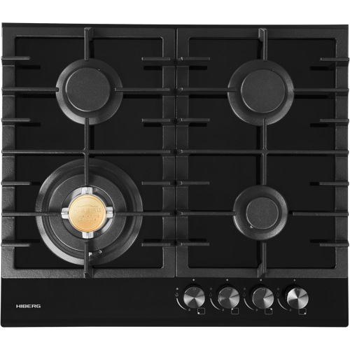Купить Газовая варочная поверхность HIBERG VM 60440 B  9021365. Характеристики, отзывы и цены в Донецке