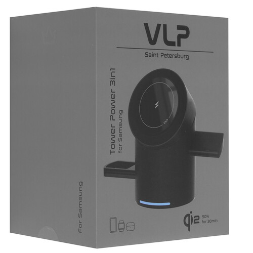 Купить Беспроводное зарядное устройство VLP Tower Power 3 in 1 for Samsung черный  9263146. Характеристики, отзывы и цены в Донецке