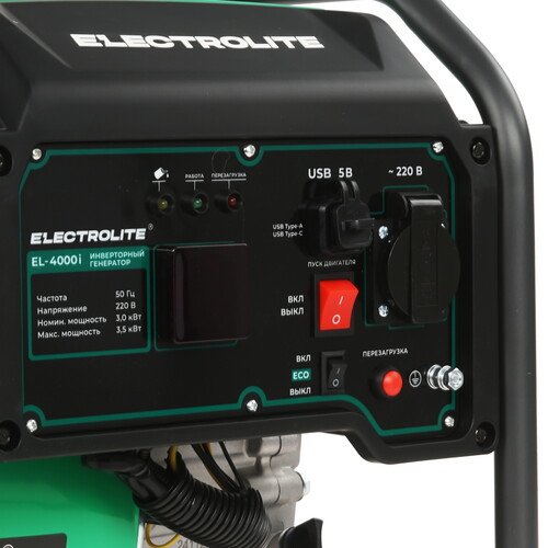 Купить Электрогенератор   бензиновый Electrolite EL 4000i  9239431. Характеристики, отзывы и цены в Донецке