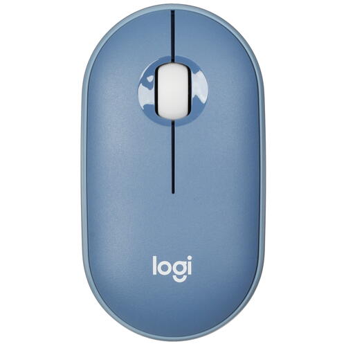 Купить Мышь беспроводная Logitech Pebble M350 [910-006655] синий  5404231. Характеристики, отзывы и цены в Донецке