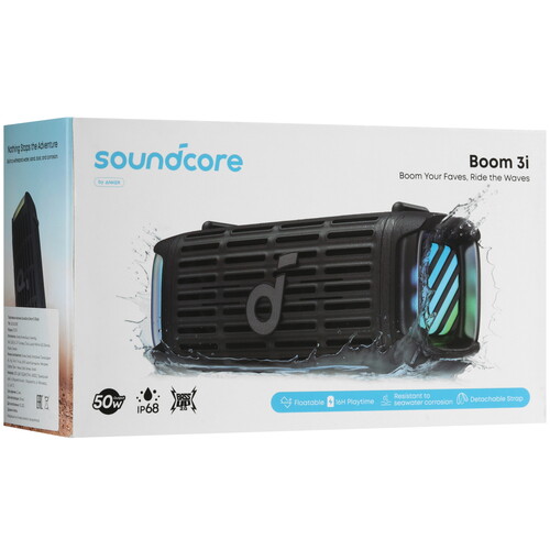Купить Портативная колонка Anker Soundcore Boom 3i, черный  5628445. Характеристики, отзывы и цены в Донецке