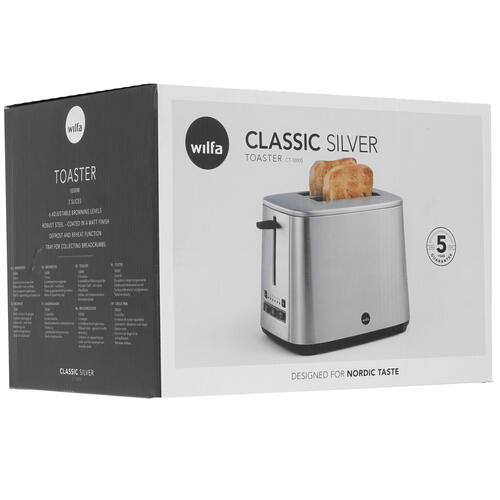 Купить Тостер Wilfa CT-1000 S серебристый  5327202. Характеристики, отзывы и цены в Донецке