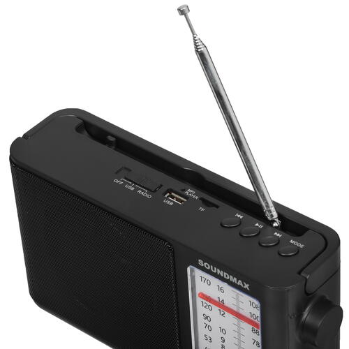 Купить Радиоприемник Soundmax SM-RD2121UB черный  9063224. Характеристики, отзывы и цены в Донецке