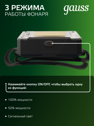 Купить Фонарь Gauss GFL304  9174964. Характеристики, отзывы и цены в Донецке