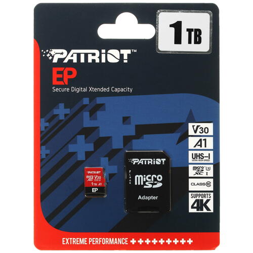 Купить Карта памяти Patriot EP microSDXC 1024 ГБ [PEF1TBEP31MCX]  5408632. Характеристики, отзывы и цены в Донецке