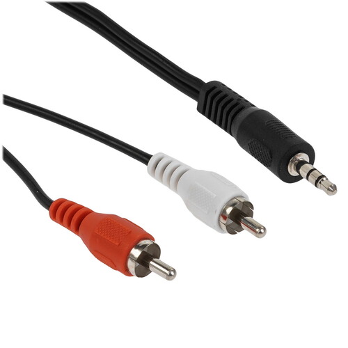 Купить Кабель   Сигнал jack 3.5 мм - 2RCA черный  5480112. Характеристики, отзывы и цены в Донецке