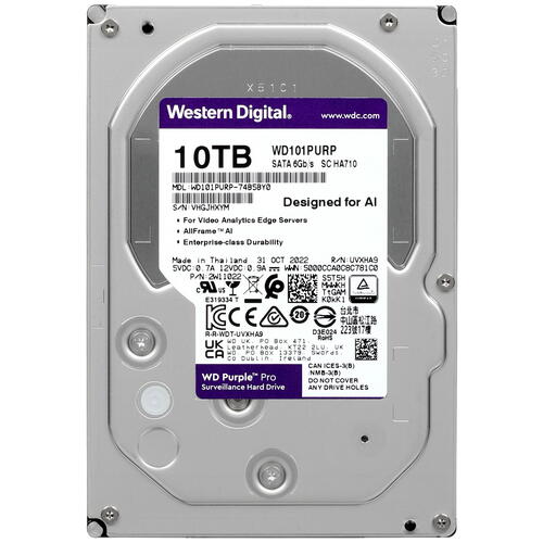 Купить 10 ТБ Жесткий диск WD Purple Pro [WD101PURP]  5096649. Характеристики, отзывы и цены в Донецке