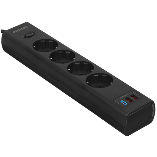 Купить Сетевой фильтр Philips CHP4346 черный  9158514. Характеристики, отзывы и цены в Донецке