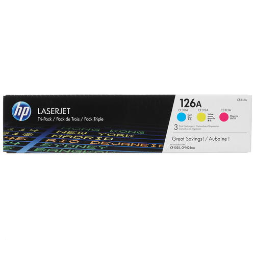 Купить Картридж лазерный HP 126A (CF341A) голубой, желтый, пурпурный  7937241. Характеристики, отзывы и цены в Донецке