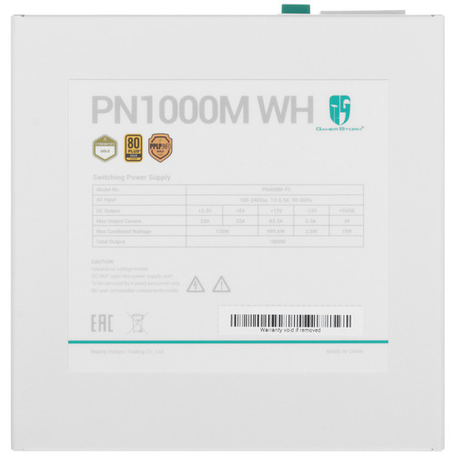 Купить Блок питания DEEPCOOL GamerStorm PN1000M WH [R-PNA00M-FC0W-WGEU] белый  9283467. Характеристики, отзывы и цены в Донецке