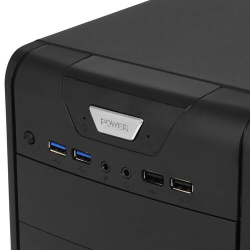 Купить Корпус ExeGate CP-603-CP400 [EX278391RUS] черный  8188250. Характеристики, отзывы и цены в Донецке