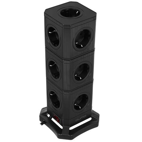 Купить Сетевой фильтр QUMO Power Block System PD1+2 12SP5U (P-0003) черный  5416308. Характеристики, отзывы и цены в Донецке