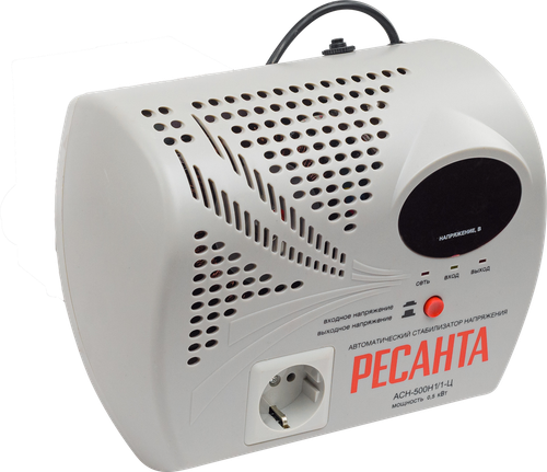 Купить Стабилизатор напряжения Ресанта АСН-500Н1/1-Ц  9361368. Характеристики, отзывы и цены в Донецке