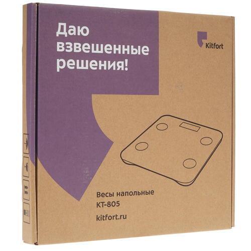 Купить Весы Kitfort КТ-805 черный  8197291. Характеристики, отзывы и цены в Донецке