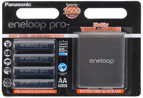 Купить Аккумулятор Panasonic Eneloop Pro BK-3HCDEC4BE 2500 мА*ч  1259464. Характеристики, отзывы и цены в Донецке